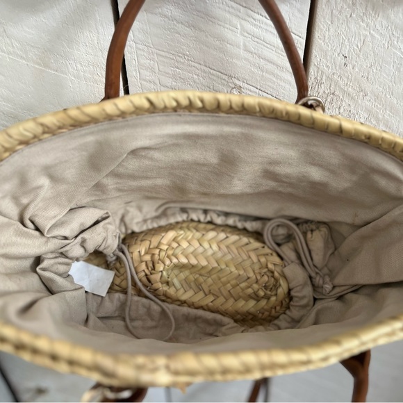 Zara Straw Bag with Leather Straps - Picture 6 of 10